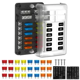 FB002 UCKASAYFY Fuse Block Box Atc Ato Panel Led Indicator