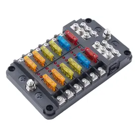 12-WAY-NEW UPEOR Fuse Block Waterproof Boat Panel Marine