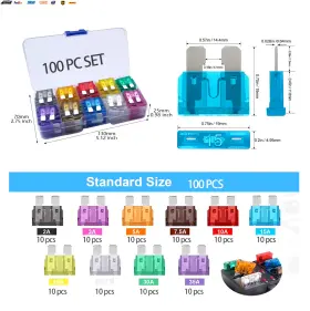 RH-100 USA-VIRALFINDS Standard Car Fuses