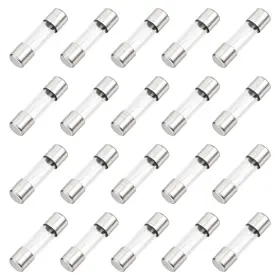 656417686513 UXCELL Slow Blow Glass Fuse Tube Pcb Board