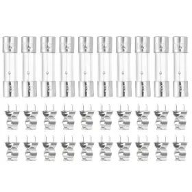 676766909569 UXCELL Glass Tube Slow Blow Fuse Pack