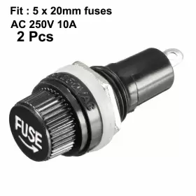 714998549723 UXCELL Ac Electrical Panel Screw Cap Fuse Holder #2