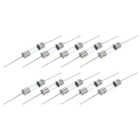 767153608681 UXCELL Glass Tube Fuses Axial Lead Wire
