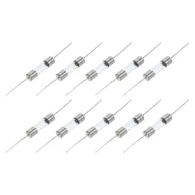 767153608742 UXCELL Glass Tube Fuses Axial Lead Wire