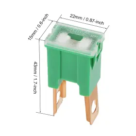 784958616628 UXCELL Fuse Male Terminal Blade Box #2