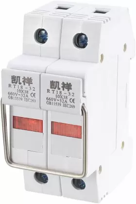 A19041000UX0309 UXCELL Din Rail Mount Fuse Holder Pole