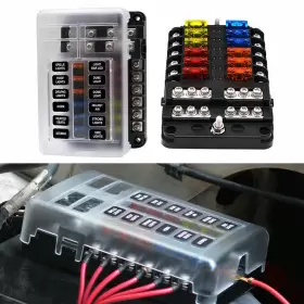 BXH12 VETOMILE Auto Led Blade Fuse Box Block Holder Car Power #3