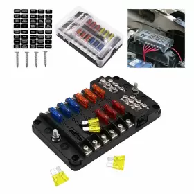 BXH12 VETOMILE Auto Led Blade Fuse Box Block Holder Car Power