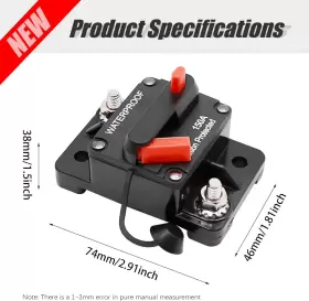 RYH342 VIKKSAER Pack Car Audio Fuse Circuit Breaker Protect #2
