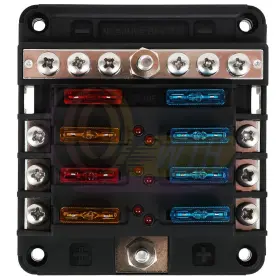 WH167084TM WHEE Blade Fuse Box Holder Block Led Indicator Car #2