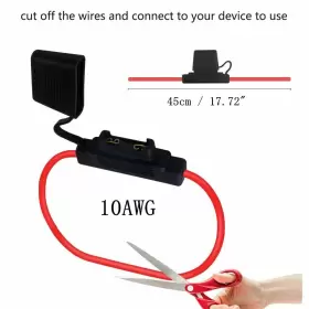 605826165058 WMYCONGCONG Inline Fuse Holder Gauge Blade #3
