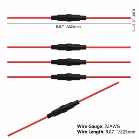 755082680175 WMYCONGCONG Fuse Holder Inline Screw Blow Glass #3