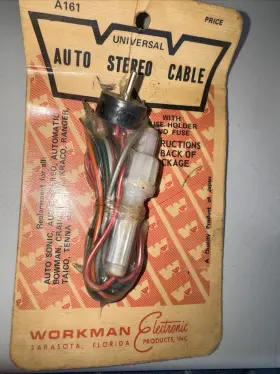A161 WORKMAN ELECTRONIC PRODUCTS Sarasota Auto Stero Cable