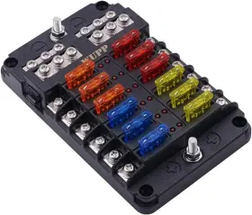 X001V09WHL WUPP Boat Marine Fuse Block Panel Led Warning