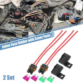 718844953818 X-AUTOHAUX Set Car Inline Fuse Holder Blade Ato