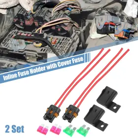 718844953825 X-AUTOHAUX Set Car Inline Fuse Holder Blade Ato