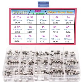 635028109659 XFFCSEC Acting Glass Fuse Auto Circuits Kit