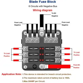 108Q5295EFUS XUKEY Blade Fuse Box Block Led Indicator Car Kit #3