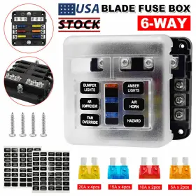 108Q5295EFUS XUKEY Blade Fuse Box Block Led Indicator Car Kit