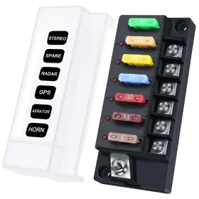 12VFBWC6W YEZRILER Fuse Block Circuits Waterproof Marine Box