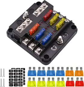 U012-6 YZIIXI Fuse Box Blade Blocks Led Warning Indicator