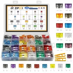 794304719040 ZIPCCI Car Fuses Mini Standard Blade Kit