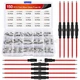 Nilight 150PCS Fast Blow Glass Fuses with 10PCS 5x20mm Inline Fuse Holder