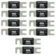 (Set/10) Install Bay High Quality Nickel Plated 200 Amp 200A ANL Fuses
