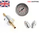 Inline Fuel Pressure Gauge Adaptor Kit With 9mm Hose & AN6 Connections Universal