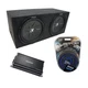 Universal Car Stereo Rearfire Sealed Dual 15 Kicker CompR CWR15 Sub Box CX1200.1
