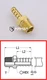 Brass Turbo Adapter Fitting Male Hose-Barb Connector 1/4 BSP to 1/2 Tube (50pcs)