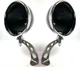 Pair Drilled Headlight Stands w/ Black Dietz Buckets (Custom Steel Frame Mount)