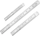 Metal Ruler Set 3Pc Steel Double-Sided Scale 6 8 12In 15 20 30Cm Measuring Tools
