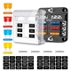 Nilight - 50055F 6 Way Blade Screw Fuse Block 6 Circuits with Negative Bus Fuse 