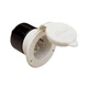 ParkPower by Marinco 150BBIW.RV RV Front Mount 15 Amp, 125V black Power Inlet