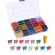 130PCS Standard Blade Car Fuse Assortment,  1A 2A 3A 4A 5A 7.5A 10A 15A 20A 25A 