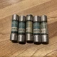 LOT OF 5 BUSSMANN FUSETRON FNM 1/4 FUSES 1/4AMP, 250VAC, 