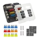 6 Way Fuse Block w/ LED Warning indicator, Auto, Marine, RV  "SHIPS FREE"