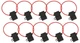 Install Bay ATFH16MC-10 16 Gauge ATM Fuse Holder With Cover - Pack of 10