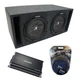 Universal Car Stereo Slotted S Port Dual 12 Kicker CompR CWR12 Sub Box CX1200.1