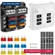 BetyBedy 6 Way Fuse Block, 12V Marine Fuse Box with LED Indicator, Automotive 6-