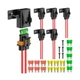 Nilight 6pcs Inline Fuse Holder 12AWG Waterproof ATC/ATO Blade ... FAST USA SHIP