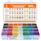 JOREST 300Pcs Car Fuses Assorted Kit, 160 Mini Blade Fuse Automotive + 90