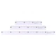 3 Straight Rulers 6/8/12 Inch (15/20/30cm) for Aluminum Metric