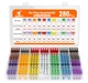 JOREST 280PCS Fuse Kit 182 Mini 98 Standard Auto Fuses for Car RV, Truck (2-40A)