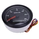 Qqmora 110mm 4 3/8in Tachometer Gauge 7 Color Black Dial Black Bezel CXA003B