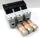 Rittal SV 9345.035 Fuse Holder w/ 3 of Ferraz Shawmut A4J40 Fast Acting Fuse