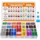 Jorest 300Pcs Car Fuse Kit - Mini, Standard, Micro - Assorted