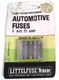 Tracor~7 1/2 Amp~Littelfuse~AGC 7 1/2 BP~Inline~Glass~Pack of 5~NOS