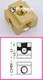 Brass Turbo Adapter Fitting Union Five-ways 1/4 BSP Female (50 pcs)